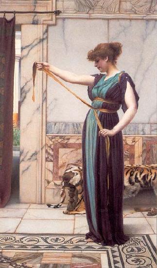 John William Godward A Pompeian Lady oil painting image